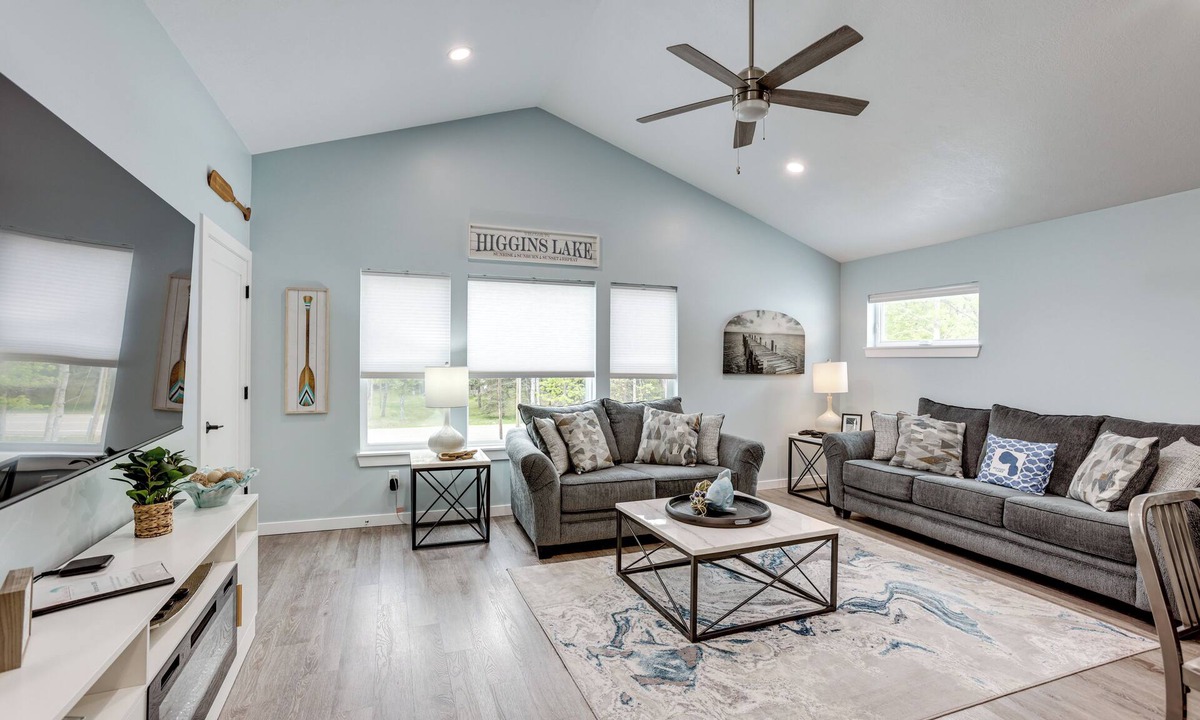 Higgins Lake House | 0.5 MI to Higgins Lake: Home w/Fire Pit & Yard
