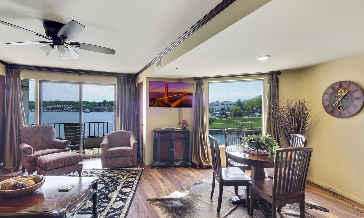 Charlevoix Condo | 234 Edgewater | Lake Charlevoix | Downtown Charlevoix | Pool, Hot Tub, Sauna