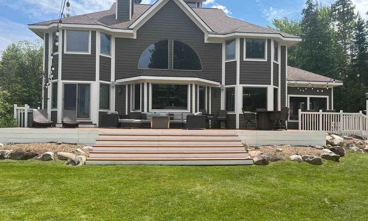 Indian River House | Amazing 6-bedroom, 5K sq. ft, one acre secluded Mullett Lake Beachfront Home