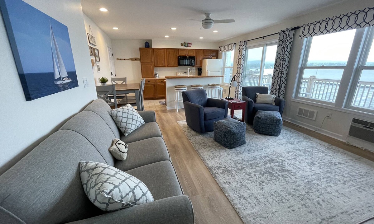 Onekama Condo | Beautiful Condo on Portage Lake and Steps from Lake Michigan