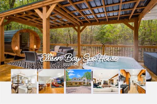Ellison Bay House | Ellison Bay SpaHouse- New, Walk to Water, Shops, Hot Tub, Sauna & Games