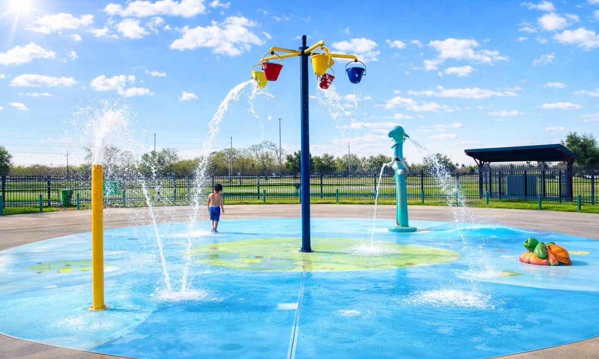 Cade House | Family home Near Lafayette with splash pad and park.