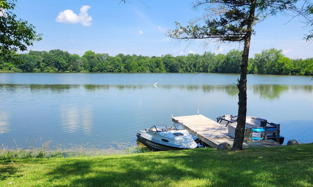 Columbiaville House | Historic Home on the shore of the Holloway Reservoir w/private boat dock