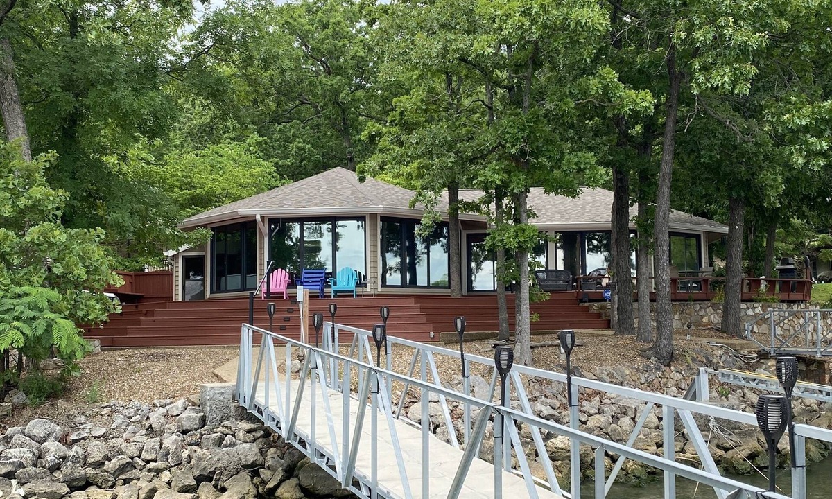 Sunrise Beach House | Lake House with Gorgeous Views and Huge Dock - 5 Stairs to the Dock!