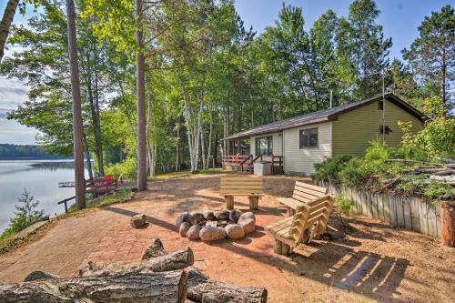 Manistique House | Lakefront Cabin w/Private Dock & Beach!