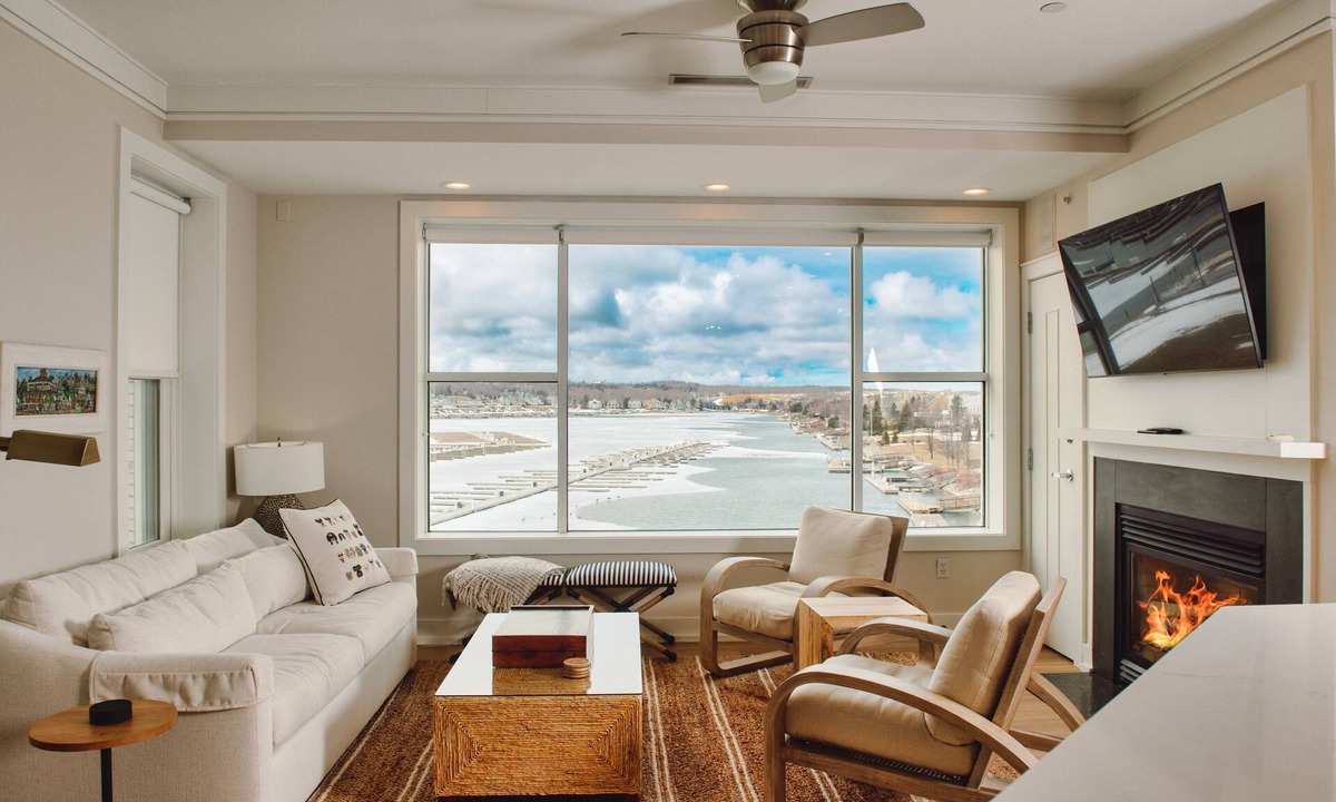Bay Harbor Condo | Luxurious Starboard Suite 303 in Bay Harbor, MI with stunning marina views.
