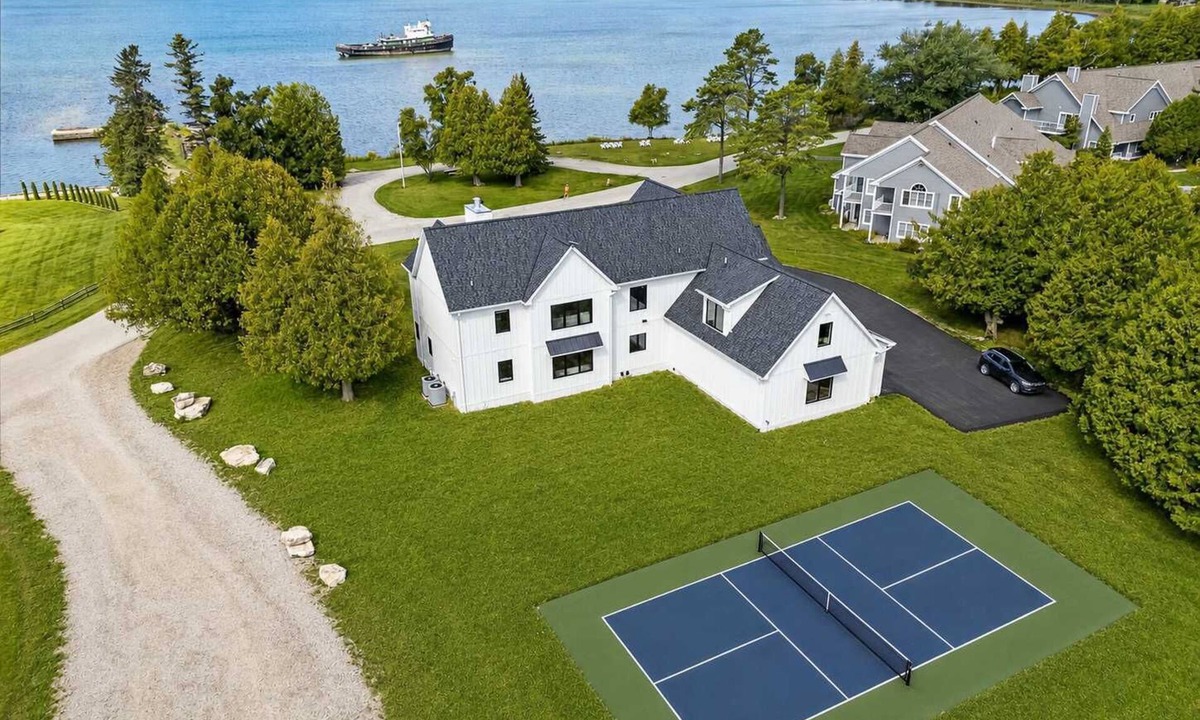 Baileys Harbor House | New Build Baileys Harbor-sunset view & pool table