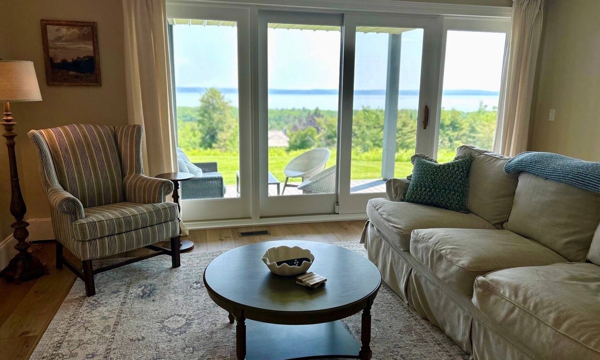 Forest Beach Condo | Newly renovated condo with expansive view of Little Traverse Bay near downtown.