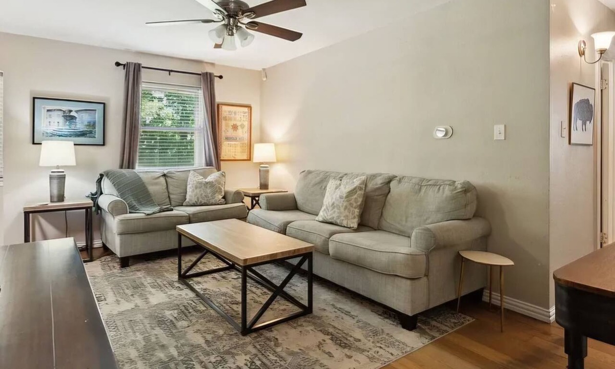 Euless House | Peaceful 4-bdrm HomeAway Texas Rose Euless with covered patio and fenced yard.