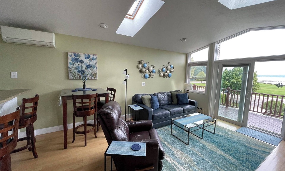 Petoskey House | Petoskey Retreat Stunning Bay Views Across from Park/Marina Walk to Town