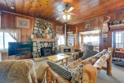 Carp Lake House | Private Dock & Views! Family Home on Paradise Lake
