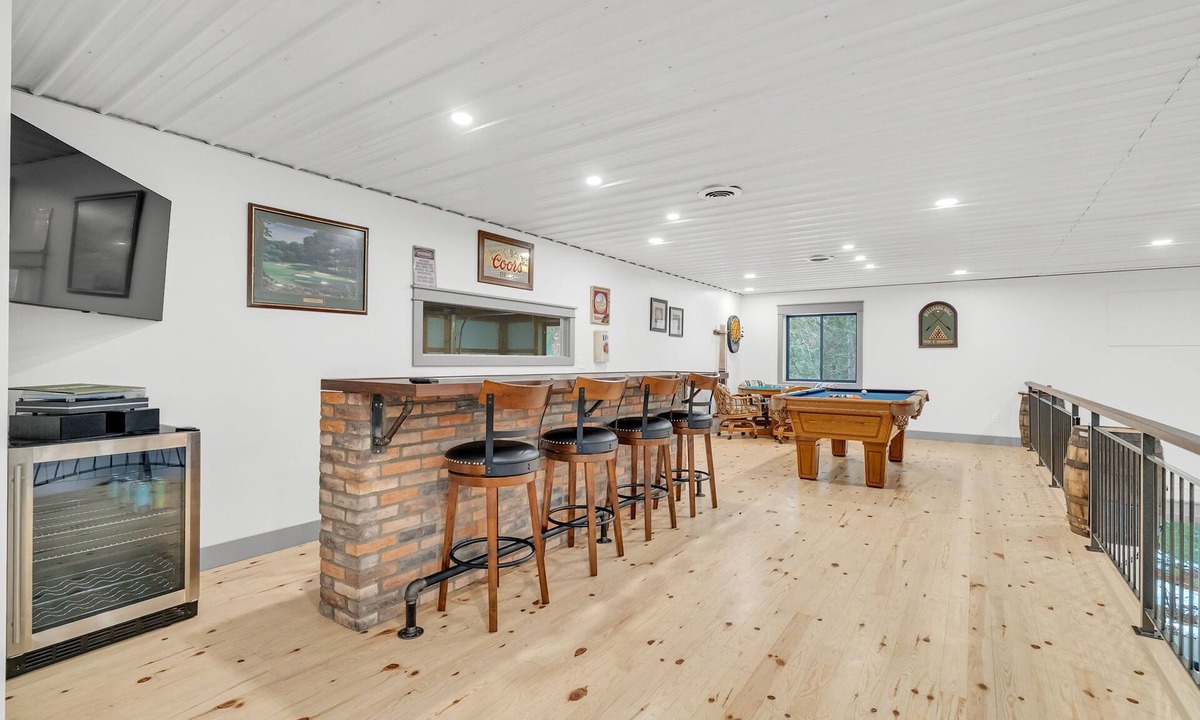 West Branch House | Sleeps 14, Hot Tub, Garage Event Room, Game Room Lake + River + Trails + Golf