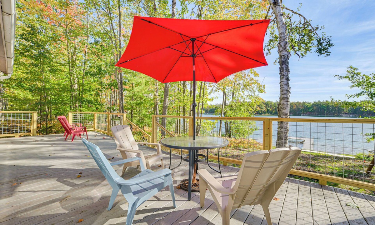 Michaywe House | The Birch House: Lakefront Home w/Dock & Grill