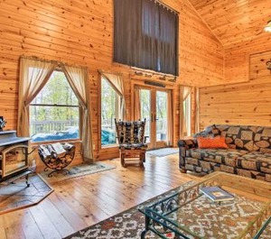 Lakefront Deck Dock Fire Pit 