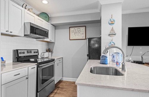 Boyne City Condo | 111 Water Street | On Lake Charlevoix | First Floor Beach Retreat | Patio