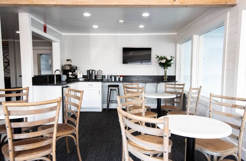 Charlevoix Condo | 205 Pointes North | Downtown Charlevoix | Indoor/Outdoor Pool | Balcony