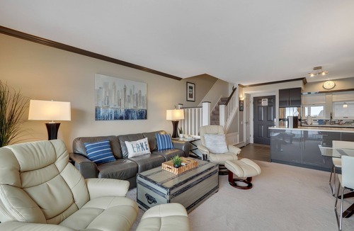 Boyne City Condo | 311 Water Street | Condo with Lake Charlevoix Views | Private Beach Access