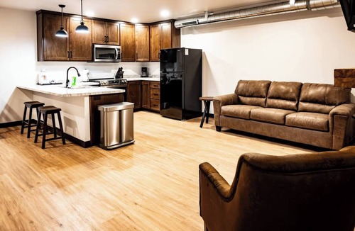 Brillion Apartment | ADA Accessible Brillion 2‑Bedroom Suite w/Full Kitchen Near Ariens – Unit #1