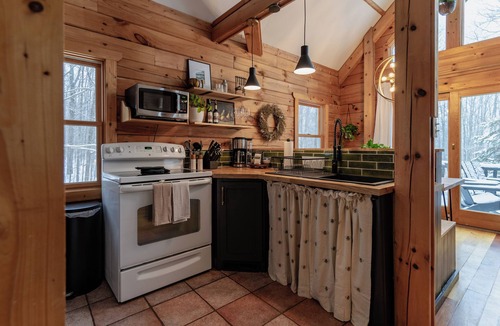 Bellaire Cabin | Alpine Cabin | Log Cabin at Shanty Creek Resort | Ski Access + Solo Stove