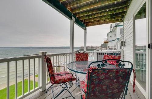 Onekama House | Beachfront Onekama Vacation Rental w/Balcony!