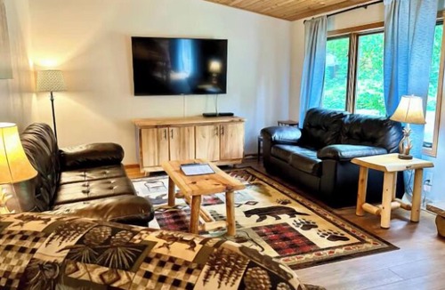 Au Train Cabin | Cabin w/gas fireplace, playground& AuTrain Lk Access