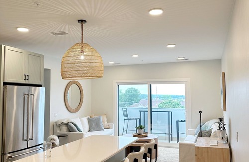 Traverse City Condo | Charming 2-bedroom luxury condo in Slabtown with views of West Bay