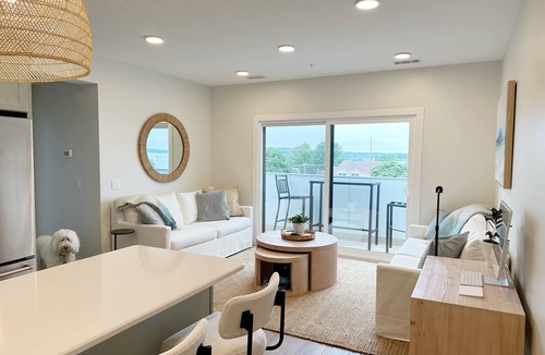 Traverse City Condo | Charming 2-bedroom luxury condo in Slabtown with views of West Bay