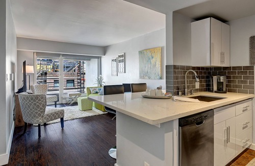 Downtown Seattle Condo | Chic Condo, views & designated EV parking in Downtown Seattle @Pike Place Market