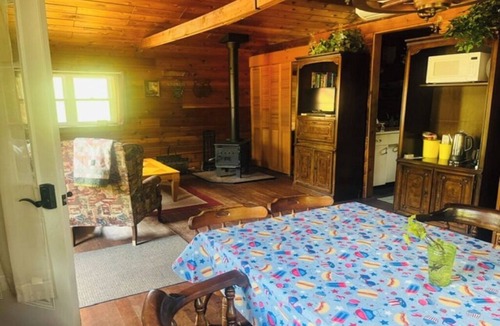 Grayling Cabin | Cozy 2-bedroom cabin in Grayling with Ausable Holy Waters at the road end.