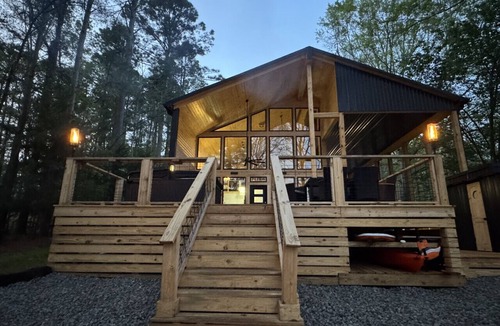 Homer House | Cypress Bungalow Retreat on Lake Claiborne +RV pad - Sleeps 12 | Hot Tub | Deck & Patio Dining