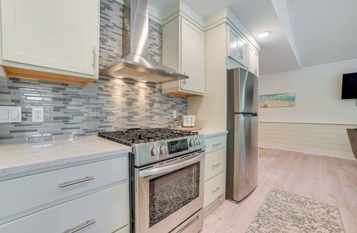 Lake Arrowhead House | Deck & Fire Pit: Near ATV trails in Gaylord