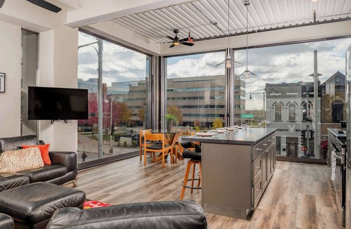 Appleton Apartment | Downtown Penthouse w/City Views & Free Parking
