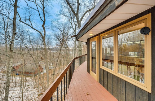 Hubertus Cottage | Eclectic Hubertus Home w/Game Room & Fire Pit!