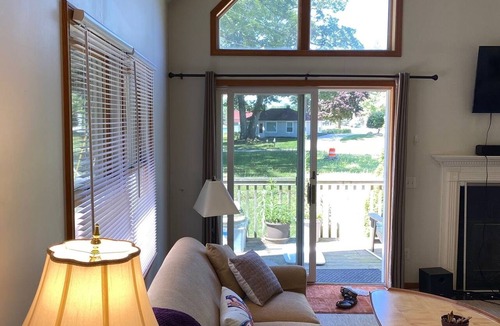 Port Sheldon House | Furnished 2-bedroom house with water views in West Olive monthly rental only.