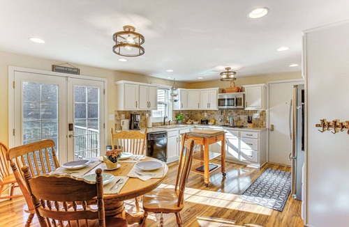 Wellston House | Furnished Porch + Large Yard: Michigan Family Home