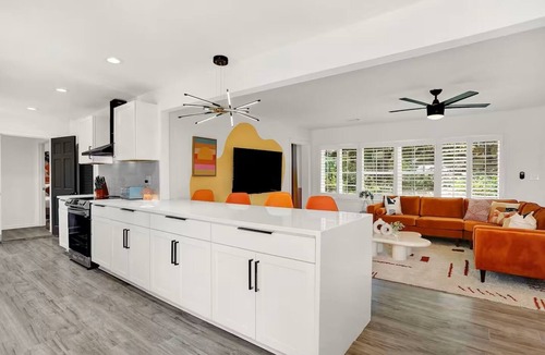 University District House | Groovy Getaway: Hot Tub, Firepit, Games & Chill Vibes