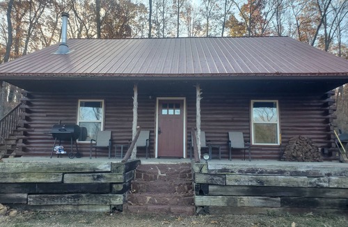 Ironton Cabin | Hidden Hollow Cabin. Charming 2-bedroom cabin on a beautiful lake.