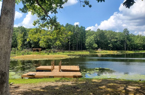 Ironton Cabin | Hidden Hollow Lodge. Peaceful 3-bedroom lodge on a private lake.