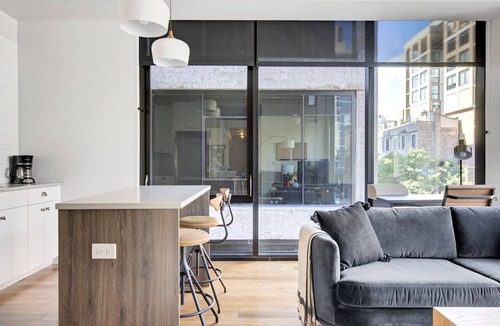 Near North Side Apartment | Hip River North 1BR w/Gym + Pool + W/D near Mag Mile by Blueground