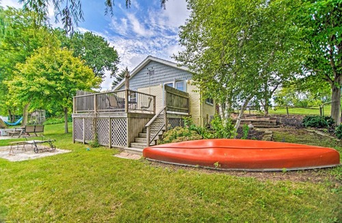 Horicon House | Horicon Riverfront Retreat w/Deck, Dock + Patio