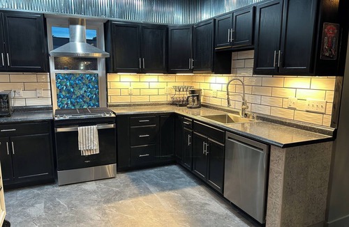Pecatonica House | Industrial art deco 2 BR, 1.5 Bath newly renovated gem in downtown Pecatonica IL