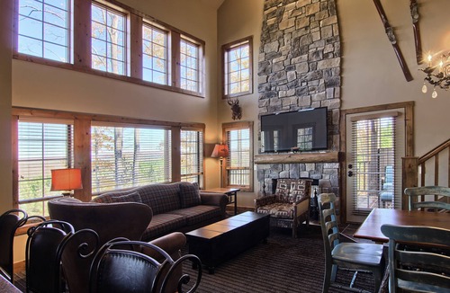 Boyne City Condo | Jump onto the Disciples 8 Chairlift - 7317 Creekside Condo, Ski in/Ski out