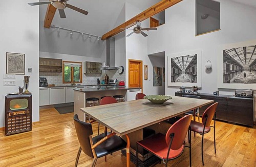 New Buffalo House | Juniper Presents Casa Azur: Artistic Home with Pool, Hot Tub & Walk to Beach