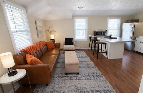 Michigan City Apartment | Lake Breeze Stylish Beach Boho 1BD w/Private Deck