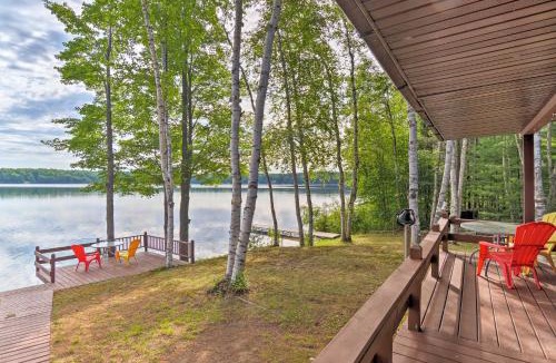 Manistique House | Lakefront Cabin w/Private Dock & Beach!