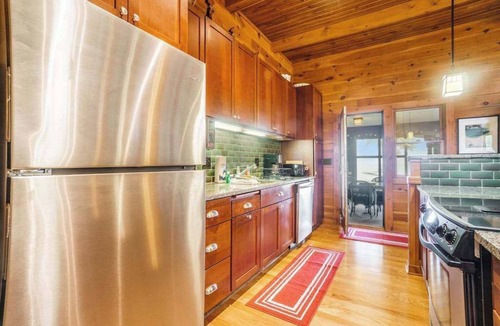 Lake Township House | Lakefront home with Platte Lake views - private dock, kayaks & paddleboards