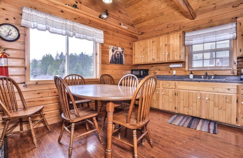 Watersmeet Cabin | Lakeside wilderness resort cabin with dock, fire pit, on-site store, bait shop!