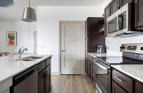 McCordsville Apartment | Landing | Modern 2BD, Pool, Rooftop Lounge