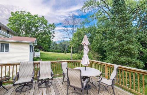 Orange Prairie Villa | Luxury 4 Bedroom Home with Heated Garage and Deck near Peoria Airport