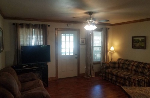 Acme House | Luxury cabin located on the Larto Lake. Lakeview from porch. Pet friendly!